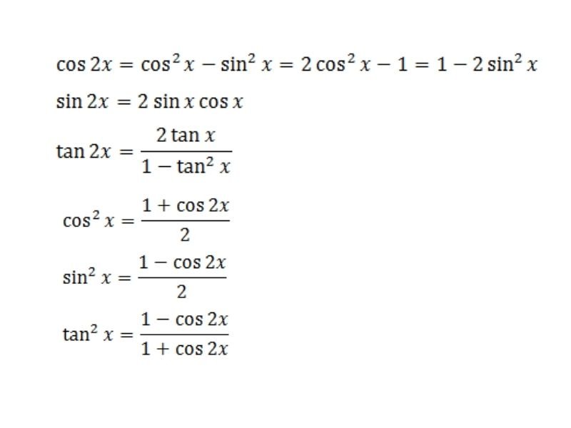 [Công thức hạ bậc lượng giác] 3, cos2x, sin2x lớp 10.