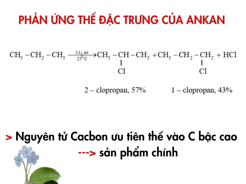 Phản ứng đặc trưng của ankan là gì? Phản ứng đặc trưng của ankan là gì?