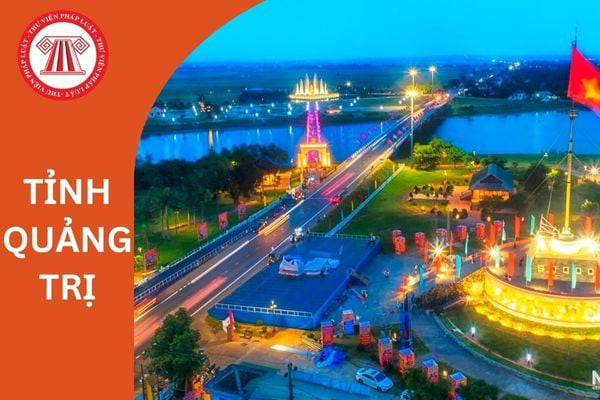 Bản đồ hành chính minh họa diện tích và dân số tỉnh Quảng Trị mới sau khi sáp nhập