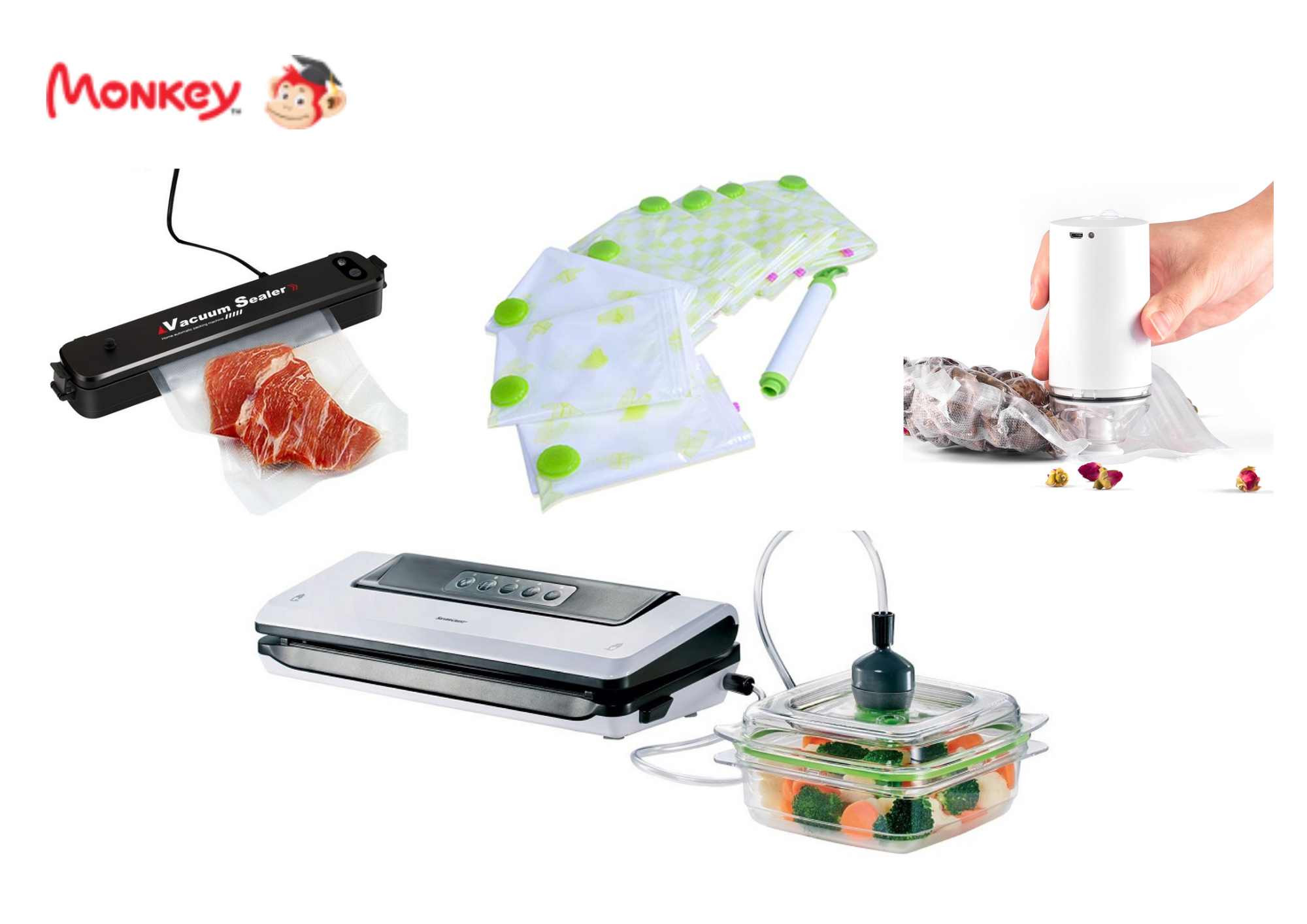 Các loại máy hút chân không gia đình đang bảo quản thực phẩm, ứng dụng chân không tiện lợi