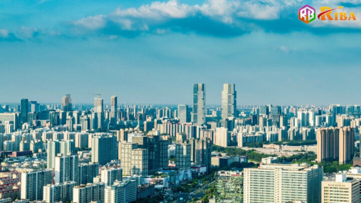 Cảnh quan đô thị hiện đại của Trịnh Châu, thủ phủ tỉnh Hà Nam, Trung Quốc