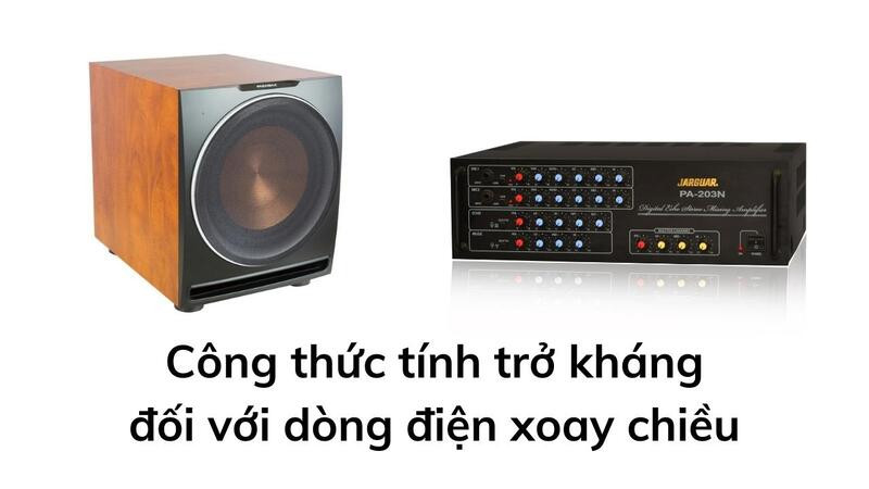 Hình ảnh biểu diễn công thức tính trở kháng trong mạch điện xoay chiều (AC)