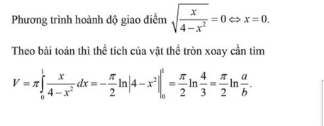 Hình minh họa bài tập tính thể tích khối tròn xoay