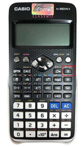 Máy tính Casio FX 580VNX với phím Sigma để áp dụng công thức tính tổng xích ma