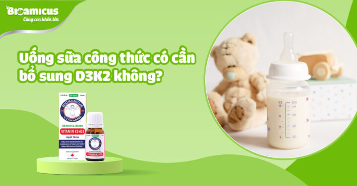 Mẹ tìm hiểu cách tính D3 trong sữa công thức để bổ sung hợp lý cho bé