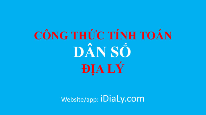Minh họa các công thức tính dân số cơ bản và cách áp dụng