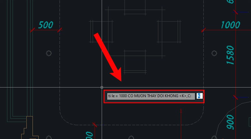 Nhập tỷ lệ bản vẽ khi sử dụng lệnh SS (Lisp) để tính diện tích trong CAD 2007