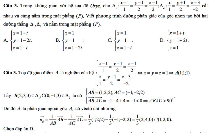 Tam giác với tâm đường tròn nội tiếp