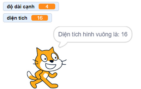 Thực hiện và kiểm tra chương trình Scratch
