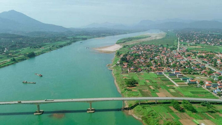 Toàn cảnh huyện Thanh Thủy, Phú Thọ, khu vực liền kề với Hòa Bình, thể hiện một phần diện tích của tỉnh Phú Thọ mới sau sáp nhập.