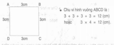 Ví dụ tính chu vi hình vuông