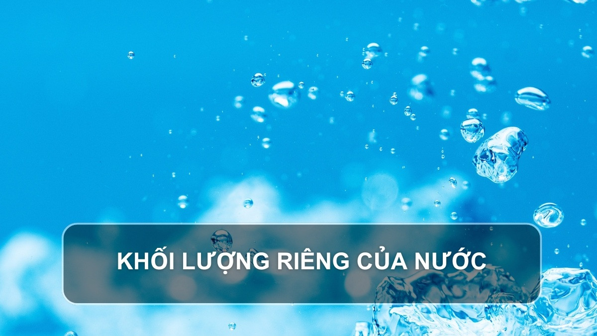 Bảng tra cứu khối lượng riêng của nước theo nhiệt độ