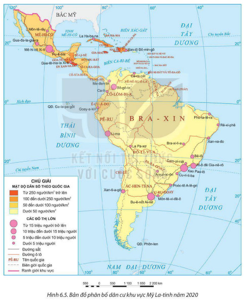 Biểu đồ cơ cấu dân số theo độ tuổi tại Mỹ Latinh năm 2020