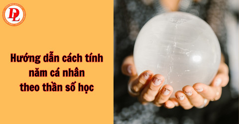 Biểu đồ minh họa cách tính năm cá nhân theo thần số học