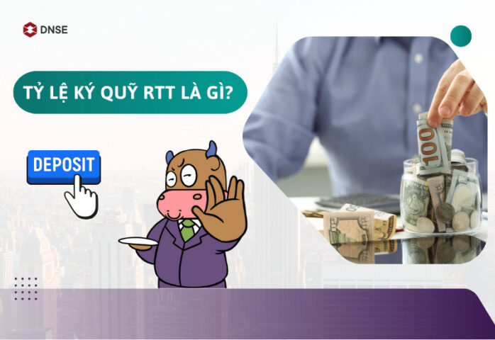 Biểu đồ minh họa khái niệm và công thức tính tỷ lệ ký quỹ RTT trong giao dịch chứng khoán