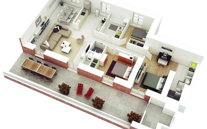 Bố trí diện tích các phòng ngủ dựa trên đối tượng sử dụng