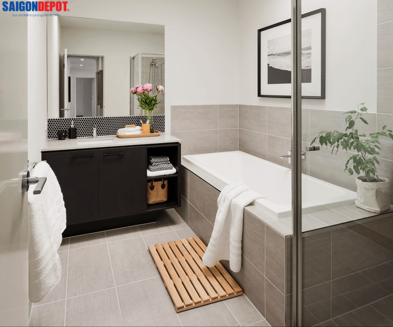 Bố trí không gian nhà vệ sinh hài hòa theo tiêu chuẩn