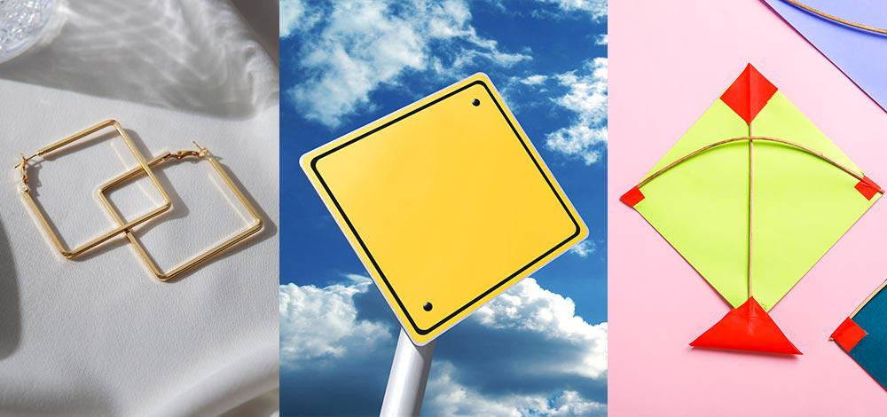 Các ví dụ thực tế về ứng dụng của hình thoi trong đời sống hàng ngày