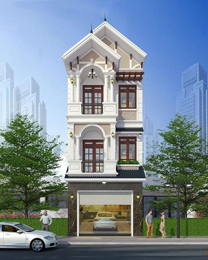 Các yếu tố ảnh hưởng đến chi phí xây dựng nhà 3 tầng, bao gồm thiết kế và vật liệu.