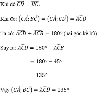 Cách tính góc giữa 2 vectơ