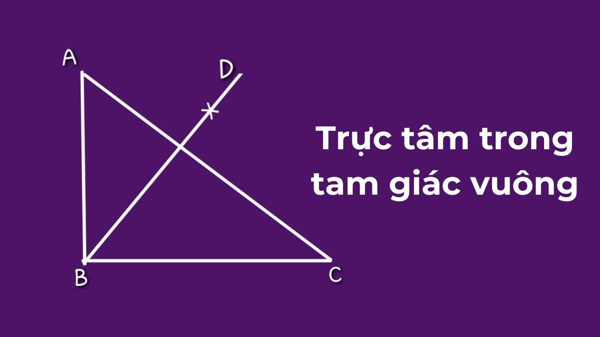 cách xác định trực tâm tam giác vuông