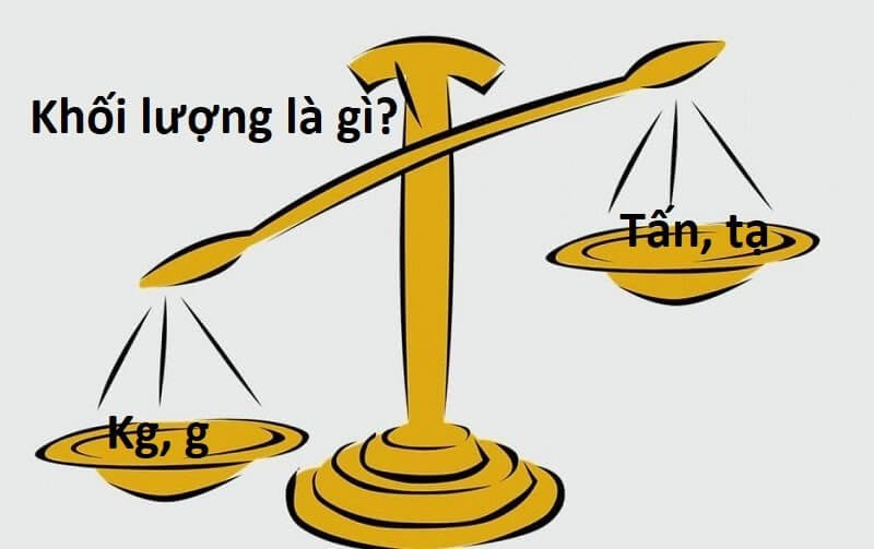 Cân đo khối lượng của vật thể, phân biệt với công thức tính trọng lượng P = mg