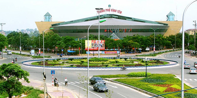 Cảnh quan đô thị Vĩnh Phúc hiện đại