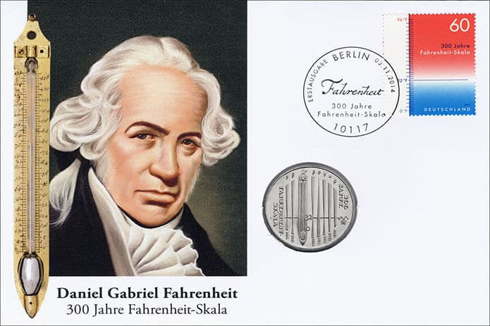 Chân dung nhà vật lý Daniel Gabriel Fahrenheit, người sáng tạo thang đo độ F