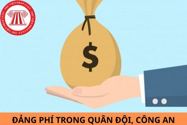 Công thức tính đảng phí cho đảng viên Quân đội nhân dân và Công an nhân dân