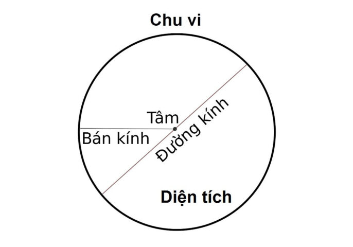 Công thức tính diện tích hình tròn cơ bản