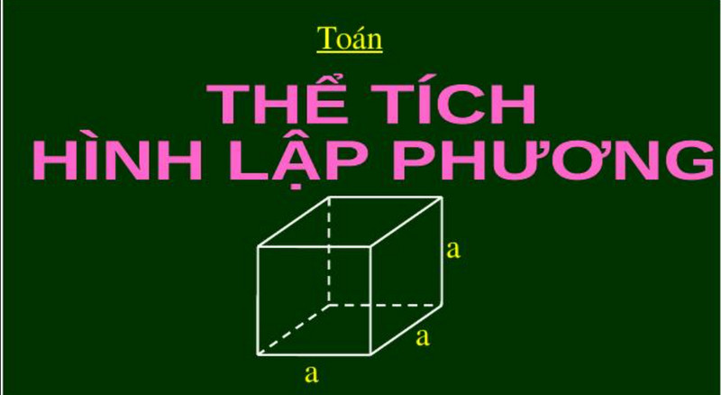 Công thức tính thể tích khối lập phương và ứng dụng trong thực tế