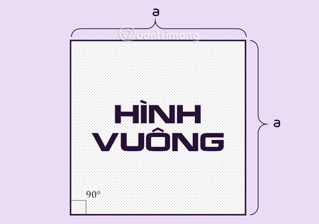 Định nghĩa hình vuông và các yếu tố cơ bản