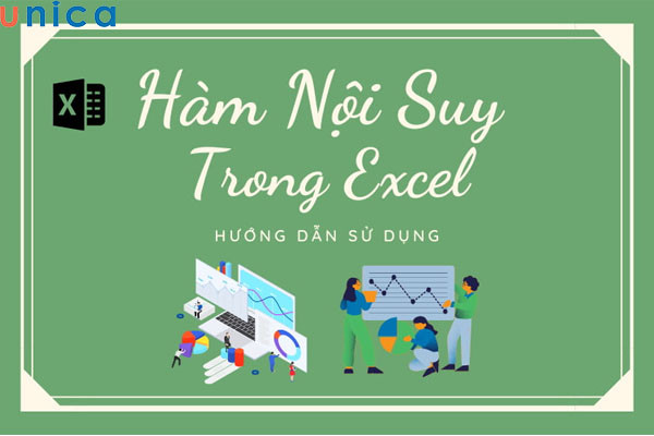 Đồ họa minh họa cách sử dụng công thức tính nội suy trong Excel