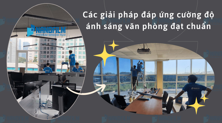 Giải pháp điều chỉnh cường độ ánh sáng tự nhiên và nhân tạo trong không gian văn phòng làm việc