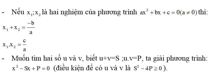 Giới thiệu chung về hệ thức Vi-ét và các dạng bài tập toán lớp 9