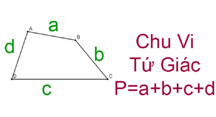 Hình ảnh minh họa các dạng bài tập tính chu vi hình tứ giác cho học sinh tiểu học