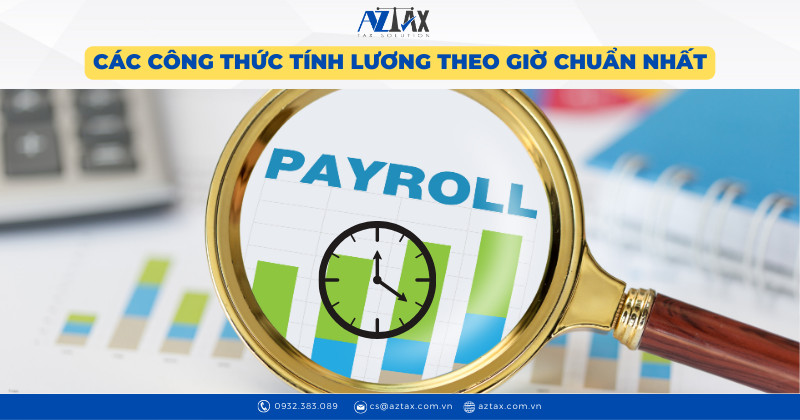 Hình ảnh minh họa các loại công thức tính toán lương theo giờ chi tiết