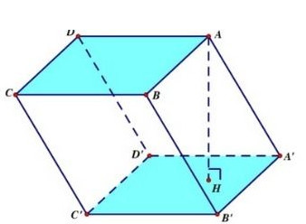 Hình ảnh minh họa công thức thể tích khối lăng trụ, giúp dễ dàng nắm vững kiến thức hình học không gian