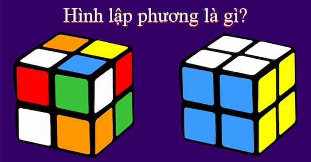 Hình ảnh minh họa một khối lập phương hoàn chỉnh, thể hiện các mặt, cạnh và đỉnh, giúp hiểu rõ khái niệm hình lập phương cơ bản.