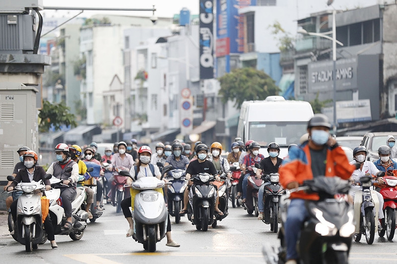Hình ảnh minh họa về mật độ dân cư đô thị cao trong ví dụ thực tế
