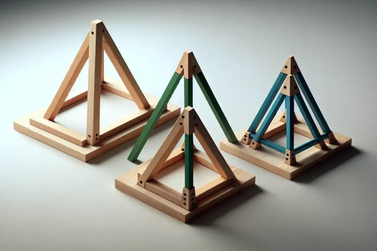 Hình ảnh tam giác vuông và các cạnh góc vuông, cạnh huyền