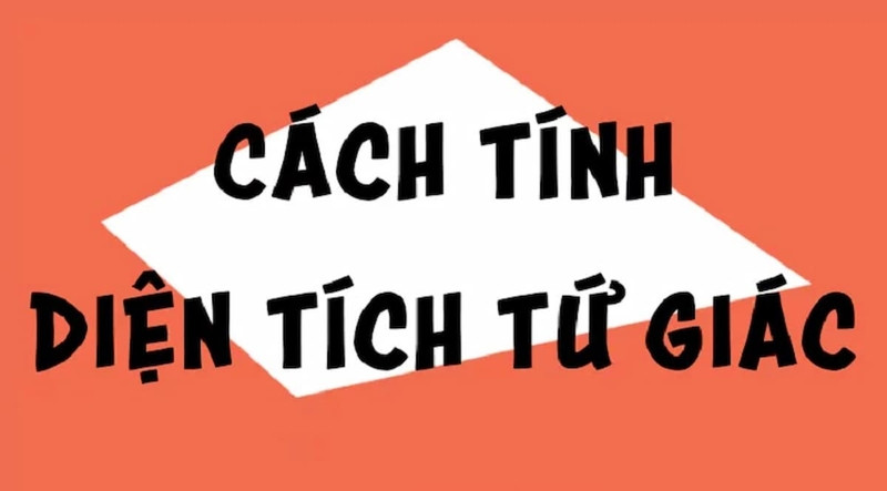Hình ảnh tứ giác có hai đường chéo vuông góc với công thức diện tích