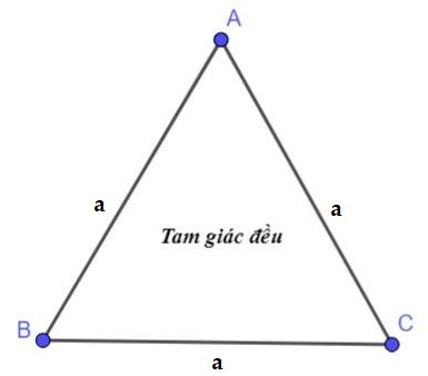 Hình tam giác đều có ba cạnh và ba góc bằng nhau