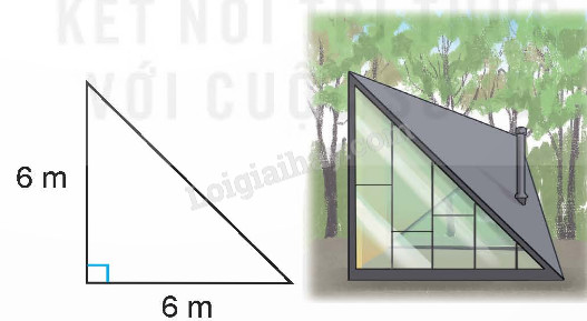 Hình tam giác vuông với các cạnh để tính diện tích