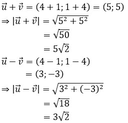 Lời giải chi tiết ví dụ 1 về tính độ dài vector