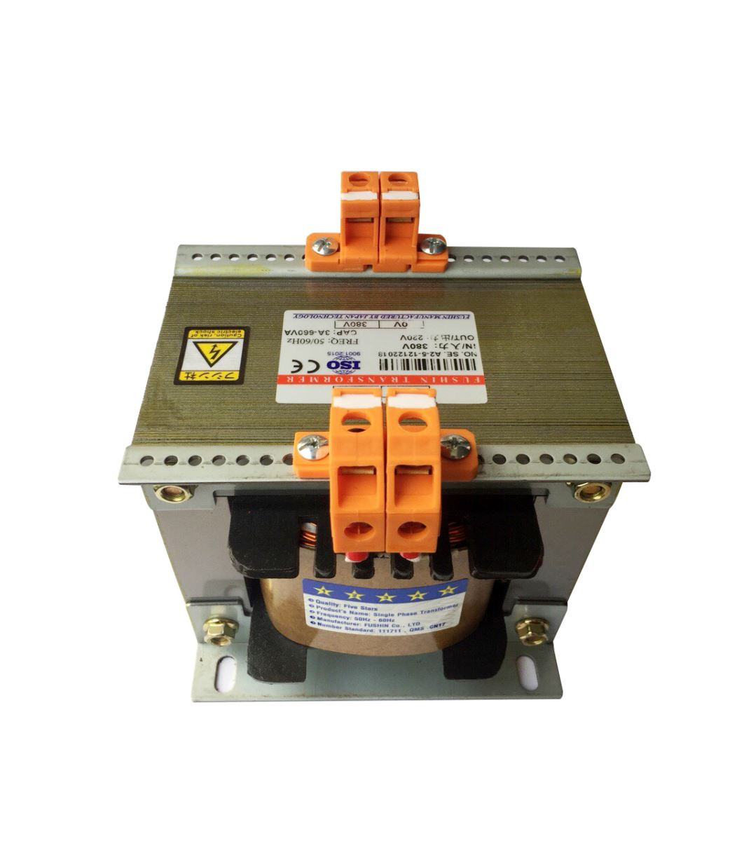 Máy biến áp 1 pha hoàn chỉnh sau khi áp dụng các công thức tính toán và quấn dây