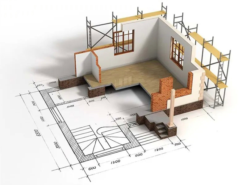 Minh họa cách tính diện tích m vuông tường nhà cho việc sơn sửa