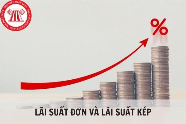Minh họa sự khác biệt và công thức tính lãi đơn và lãi kép trong tài chính cá nhân.