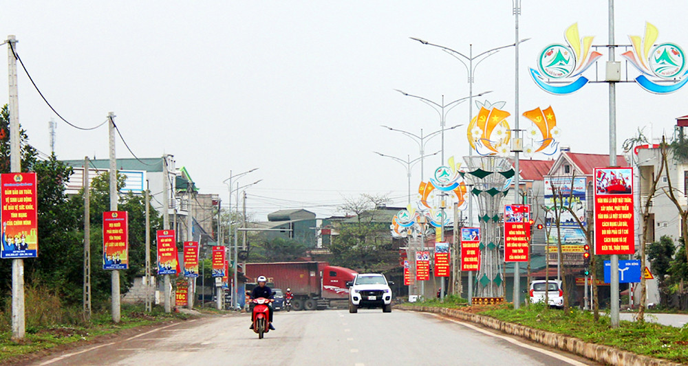 Phố Chũ rực rỡ ánh đèn, trung tâm thị xã mới trong diện tích huyện Lục Ngạn tỉnh Bắc Giang