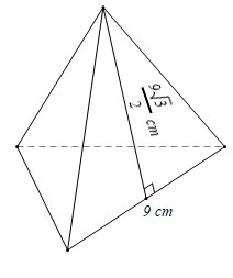 Sơ đồ hình chóp tam giác đều S.ABC để áp dụng các công thức tính toán